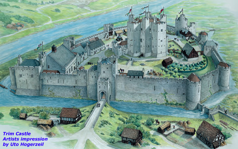 Trim Castle - Artists impression by Uto Hogerzeil